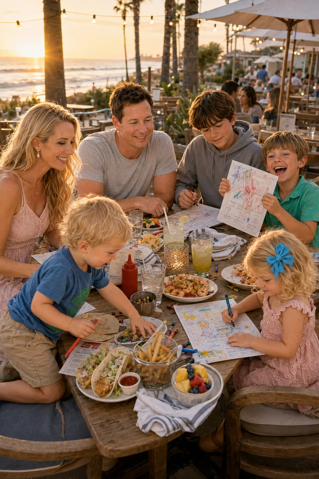 There are two kinds of restaurant dinners with kids.