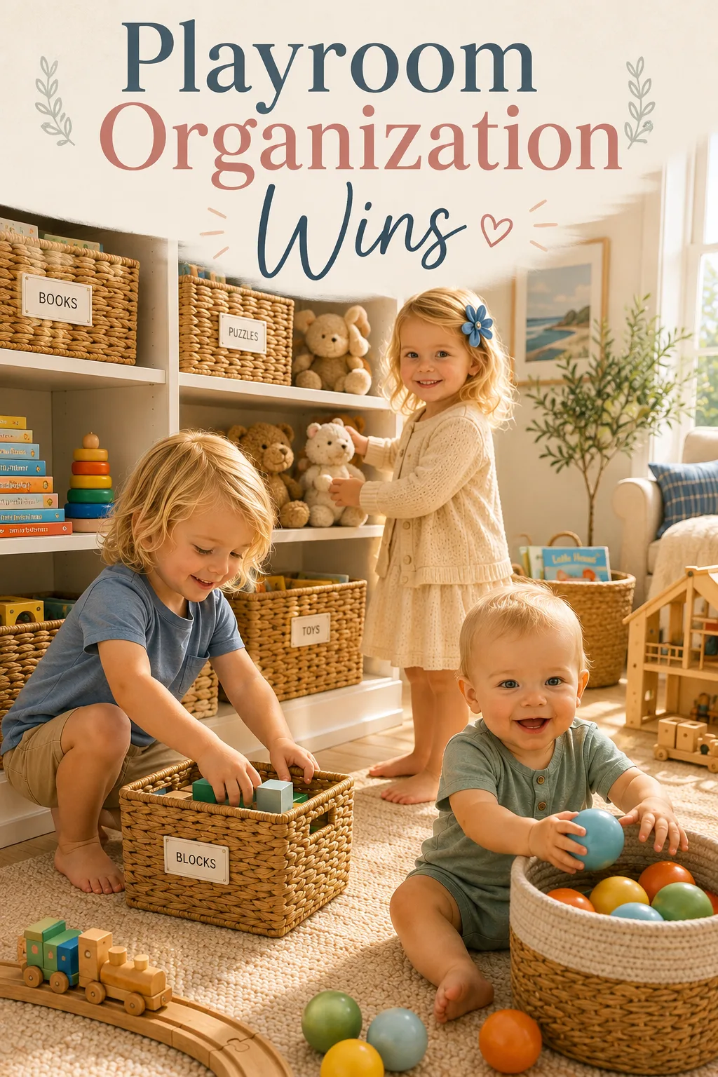 Playroom organization wins